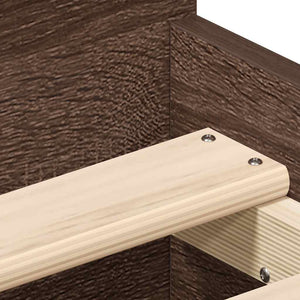 Bettgestell Braun Eiche 90x200 cm mit Schubladen