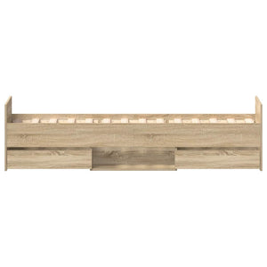 Bettgestell Sonoma Eiche 90x190 cm