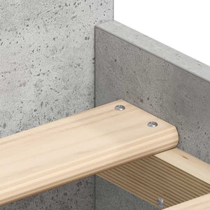 Bettgestell Betongrau 90x190 cm
