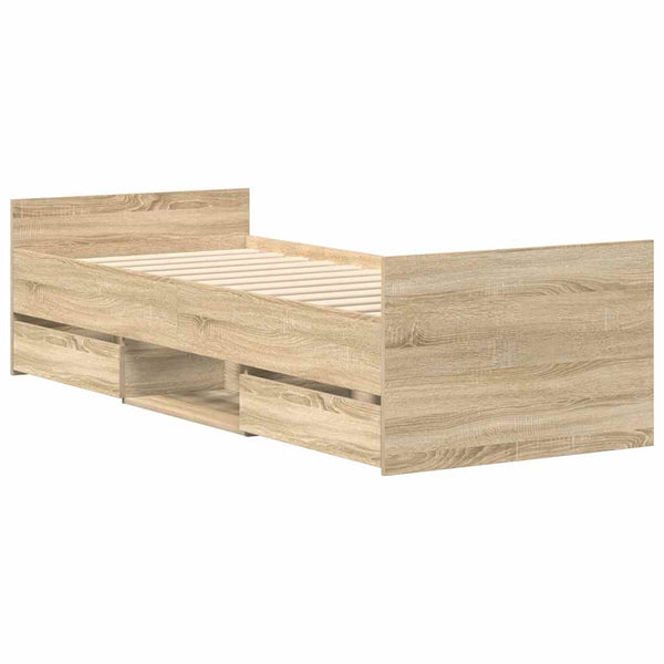 Bettgestell Sonoma-Eiche 75x190 cm