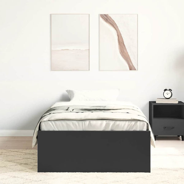Bettgestell Schwarz 90x200 cm