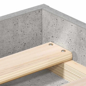 Bettgestell 90x200 cm Betongrau
