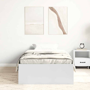 Weißes Bettgestell 100x200 cm