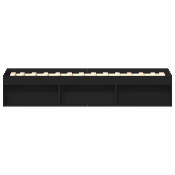 Bettgestell Schwarz 100x200 cm