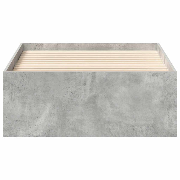 Bettgestell Betongrau 100x200 cm
