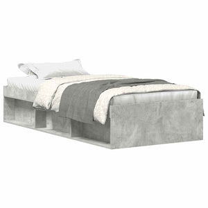 Bettgestell Betongrau 90x190 cm