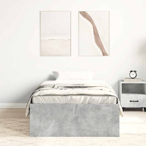 Bettgestell Betongrau 90x190 cm