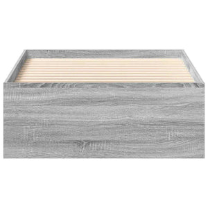 Bettgestell Grau Sonoma 90x190 cm