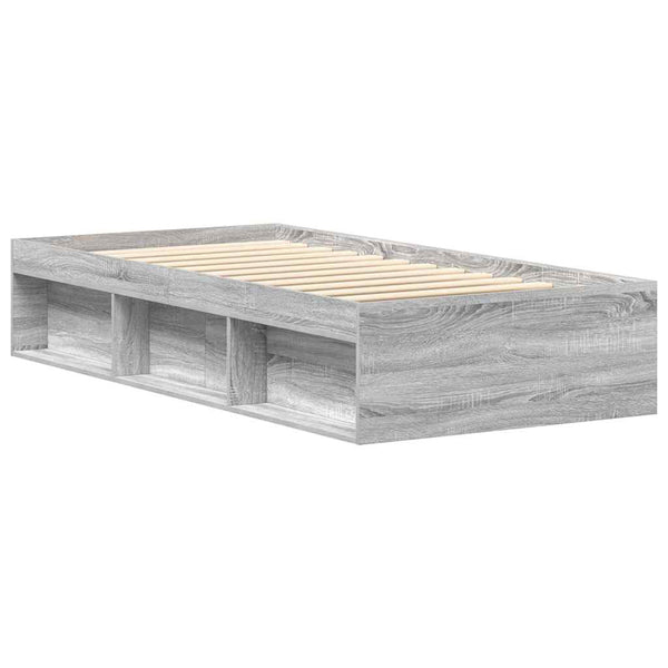 Bettgestell Grau Sonoma 90x190 cm