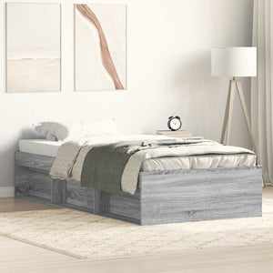 Bettgestell Grau Sonoma 90x190 cm