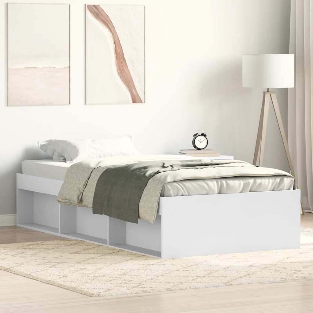 Bettgestell Weiß 75x190 cm