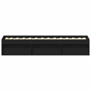 Bettgestell Schwarz 75x190 cm