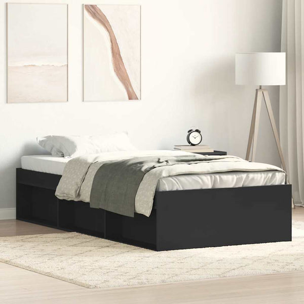 Bettgestell Schwarz 75x190 cm
