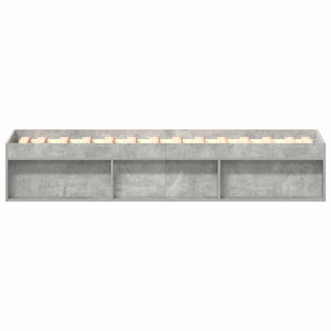 Bettgestell Betongrau 75x190 cm