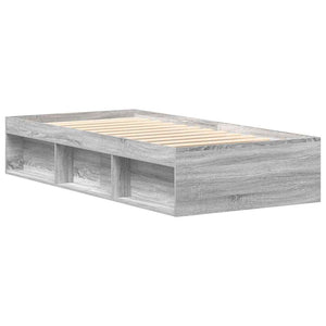 Bettgestell Grau Sonoma 75x190 cm