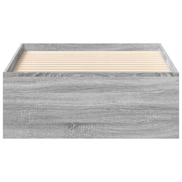 Bettgestell Grau Sonoma 75x190 cm
