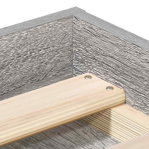 Bettgestell Grau Sonoma 75x190 cm