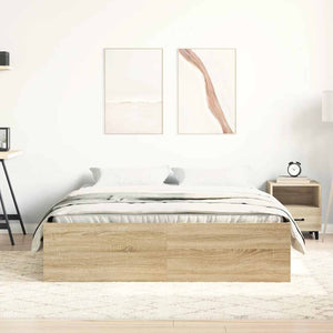 Bettgestell Sonoma-Eiche 120x200 cm