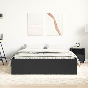 Bettgestell Schwarz 140x200 cm