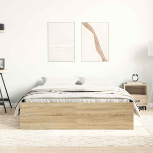 Bettgestell 140x200 cm Sonoma-Eiche