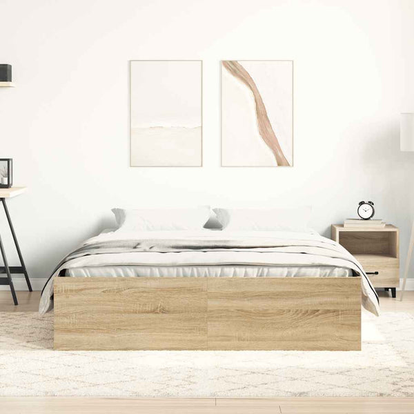 Bettgestell 140x200 cm Sonoma-Eiche