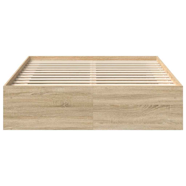 Bettgestell Sonoma-Eiche 150x200