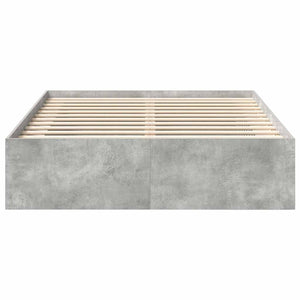 Bettgestell Betongrau 150x200 cm