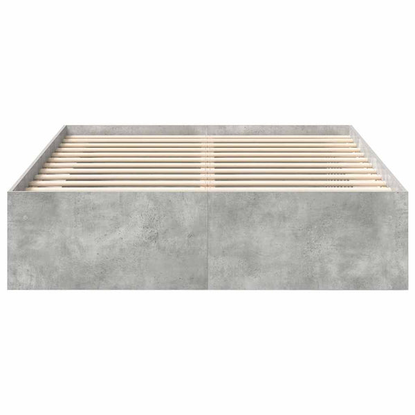 Bettgestell Betongrau 150x200 cm