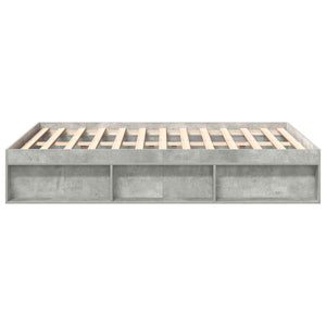 Bettgestell Betongrau 150x200 cm