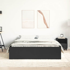 Bettgestell Schwarz 160x200 cm