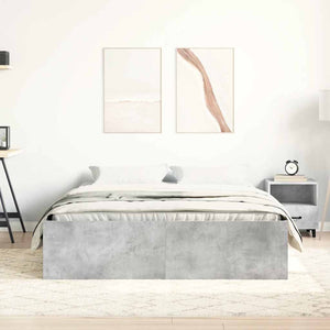 Bettgestell Betongrau 160x200 cm
