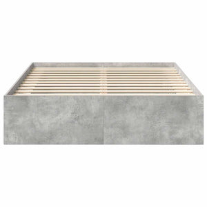 Bettgestell Betongrau 160x200 cm