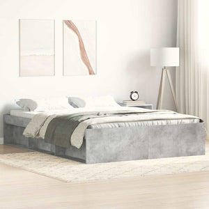 Bettgestell Betongrau 160x200 cm