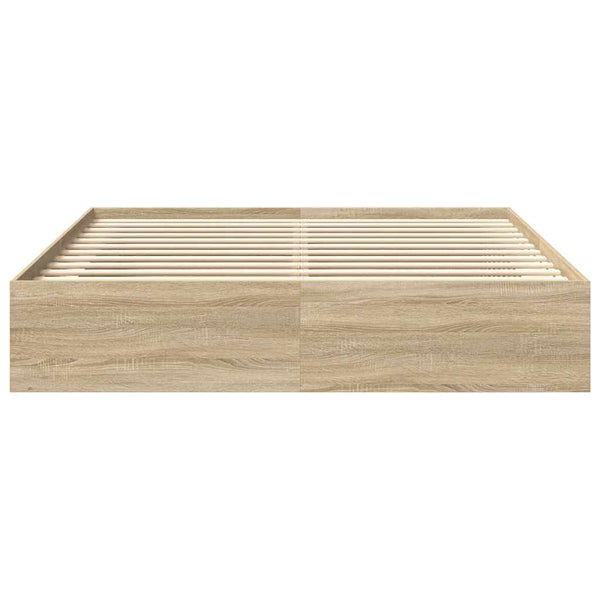 vidaXL Bed Frame Sonoma Oak 180x200 cm