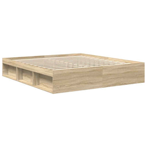 vidaXL Bed Frame Sonoma Oak 180x200 cm
