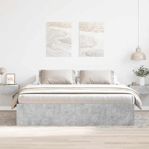 Bettgestell Betongrau 180x200 cm