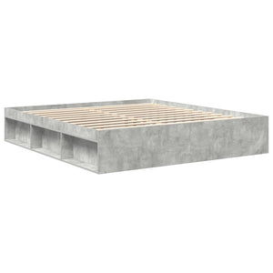 Bettgestell Betongrau 180x200 cm