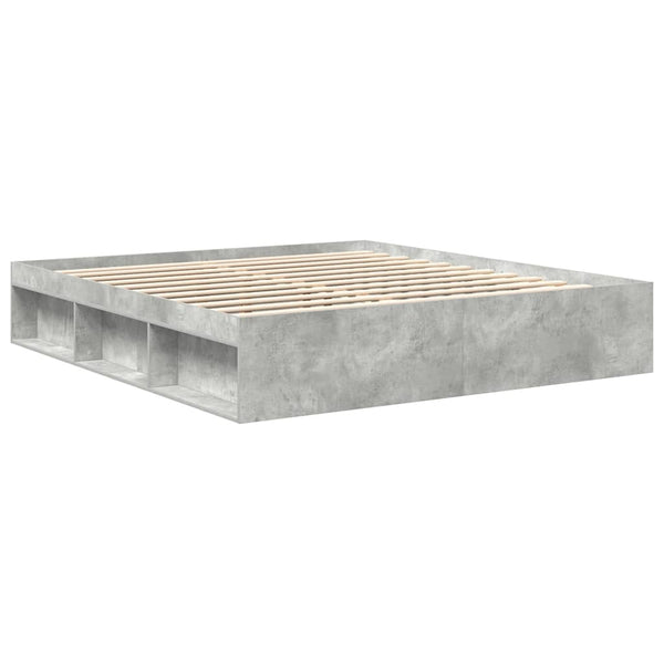 Bettgestell Betongrau 180x200 cm