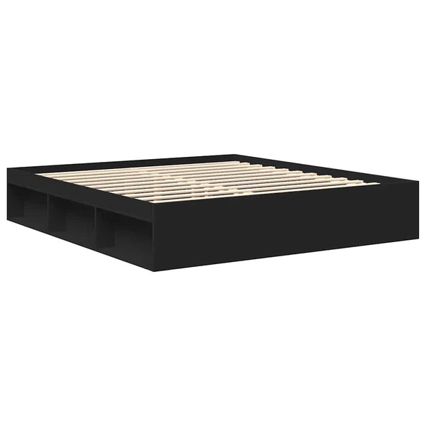 Bettgestell Schwarz 200x200 cm