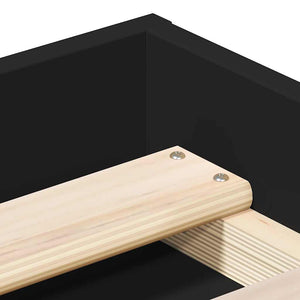 Bettgestell Schwarz 200x200 cm