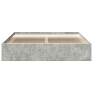Bettgestell Betongrau 200x200 cm