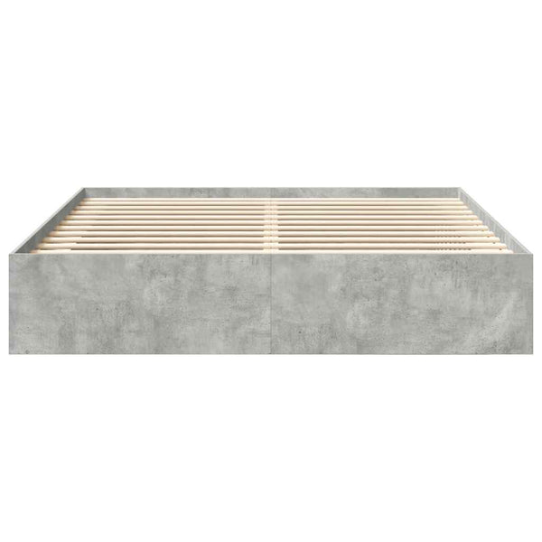 Bettgestell Betongrau 200x200 cm