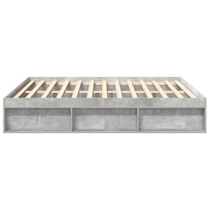 Bettgestell Betongrau 200x200 cm