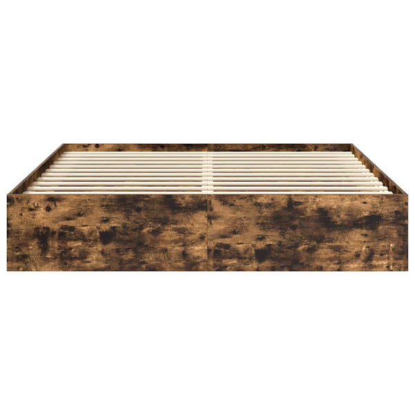 Bettgestell Räuchereiche 200x200 cm
