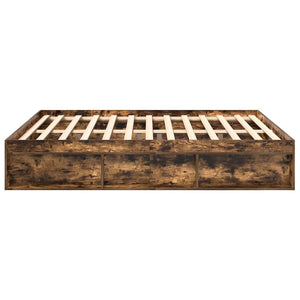 Bettgestell Räuchereiche 200x200 cm