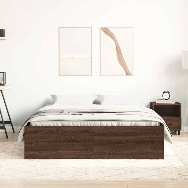 Bettgestell Braun Eichen-Optik 120x190 cm