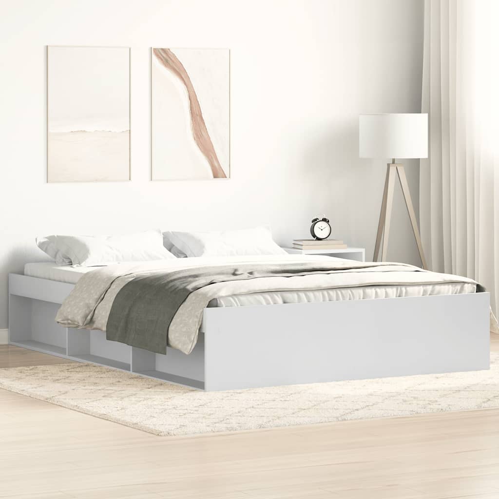 Bettgestell Weiß 135x190 cm