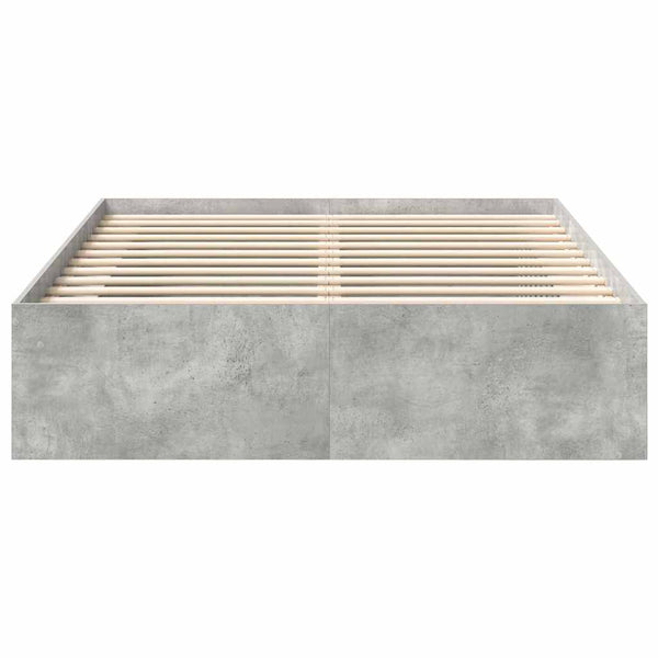Bettgestell Betongrau 135x190 cm