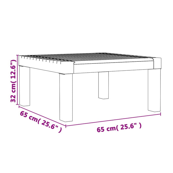 vidaXL Salon de jardin 3 pcs avec coussins anthracite PP