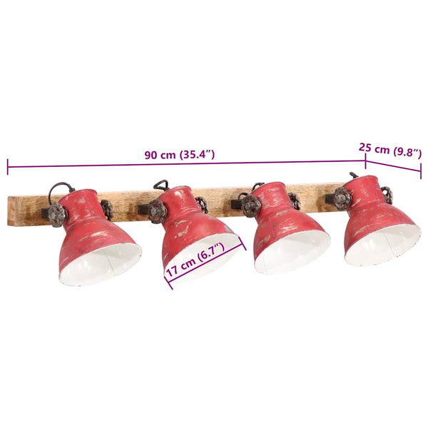 Rote Wandleuchte 25 W E27